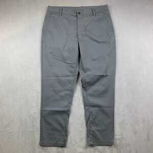 Bird Dogs Men Pants 34 Steven Jobs Gray Stretch Khakis Tapered Liner Lined 34x28